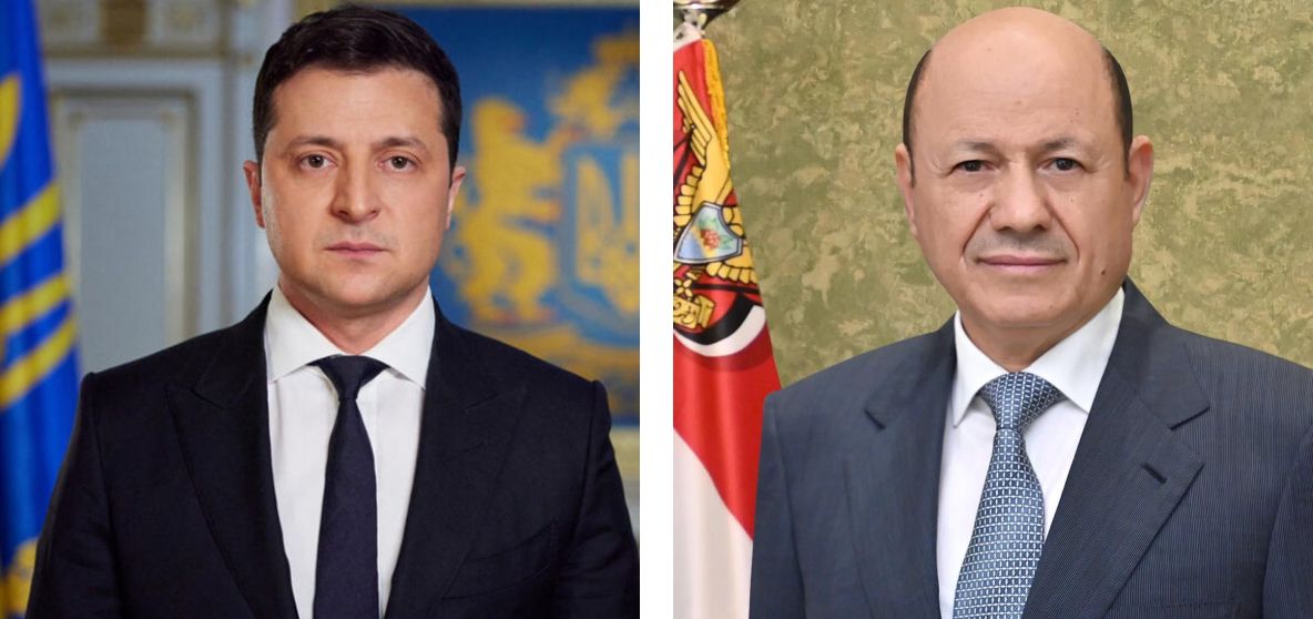 الرئيس الأوكراني يحرج العليمي الرئيس الأوكراني يحرج العليمي