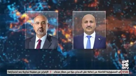 الزبيدي يتلقى برقية من طارق صالح